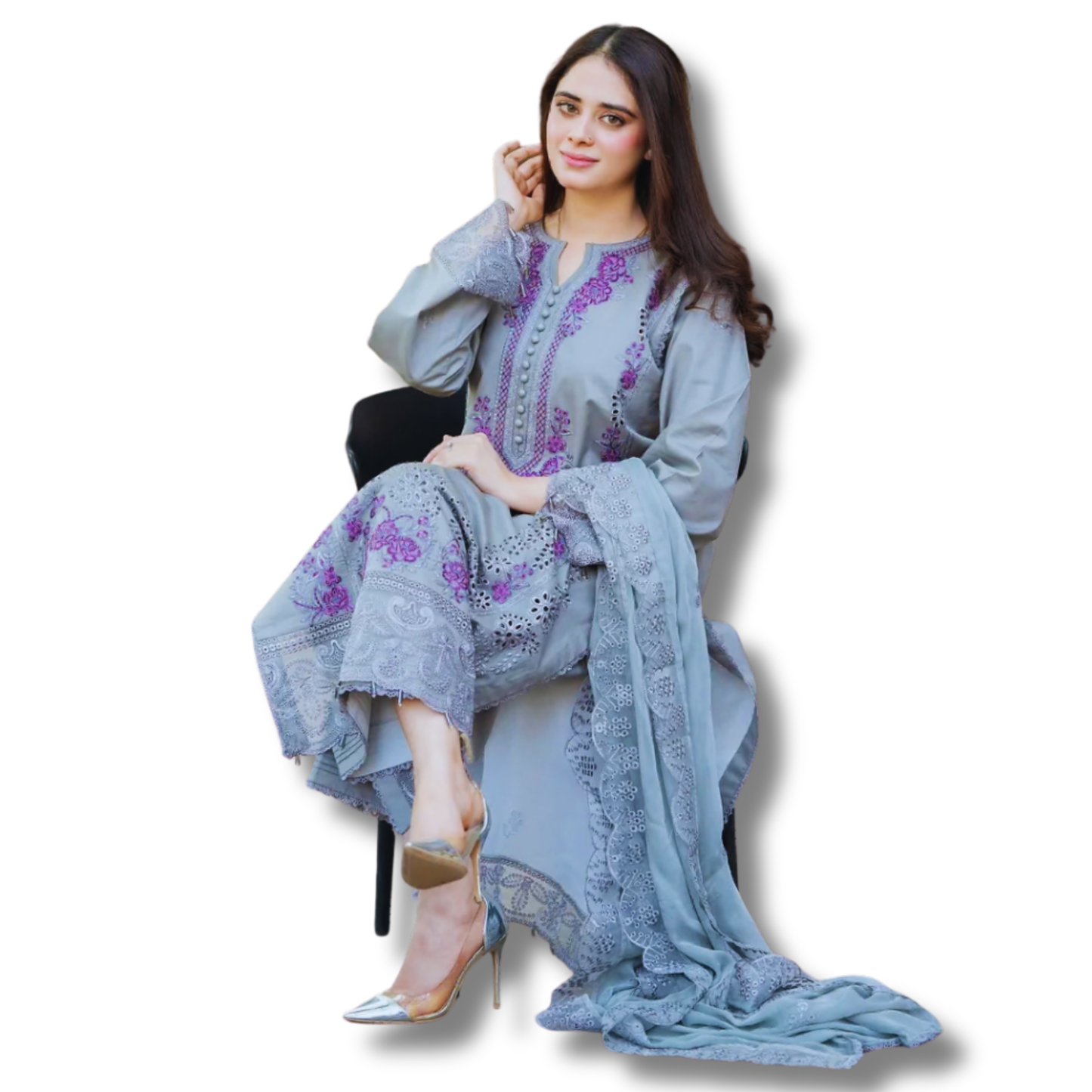 Unstitched Premium Lawn-3 Piece TL-59