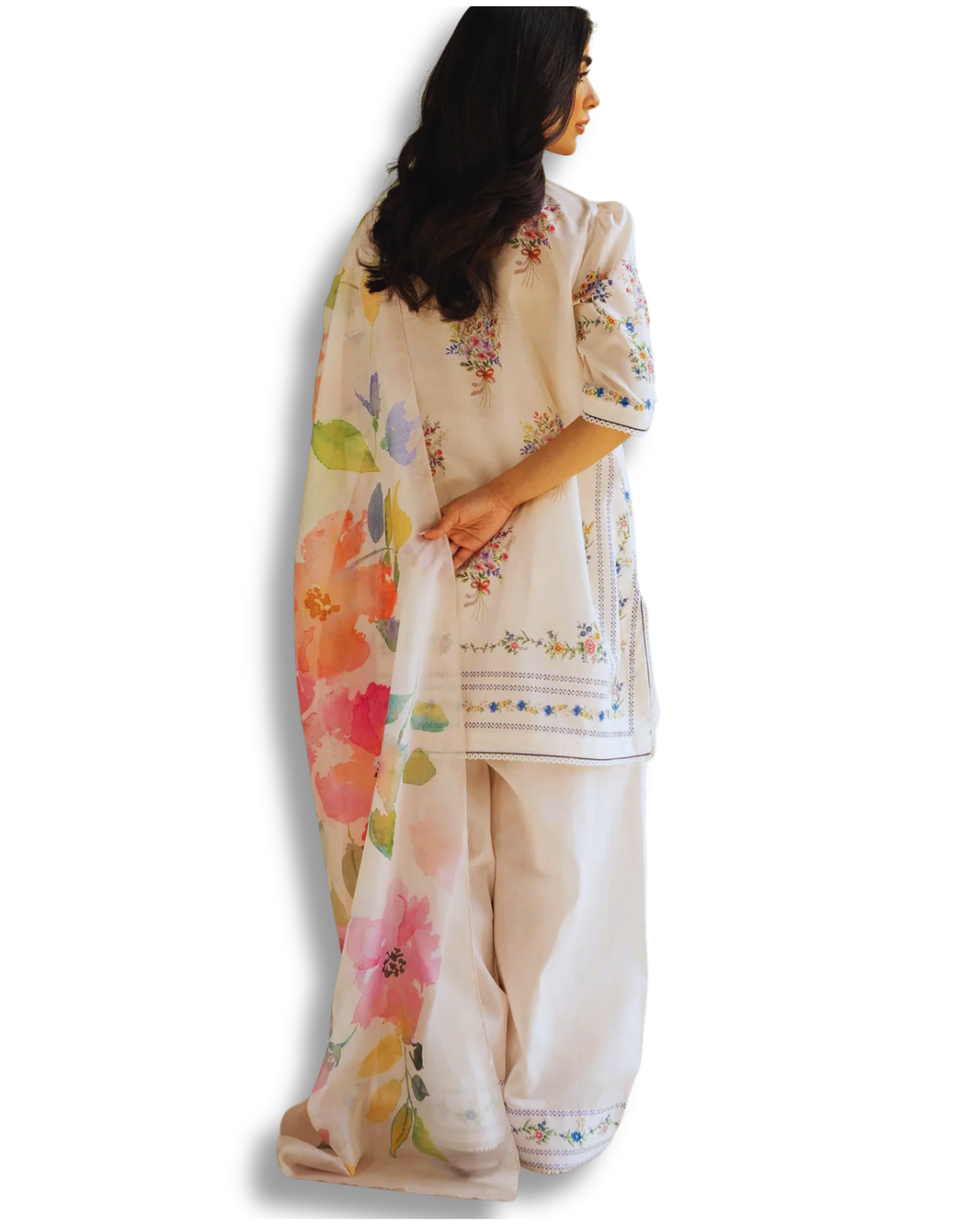 Unstitched Premium Lawn-3 Piece TL-55