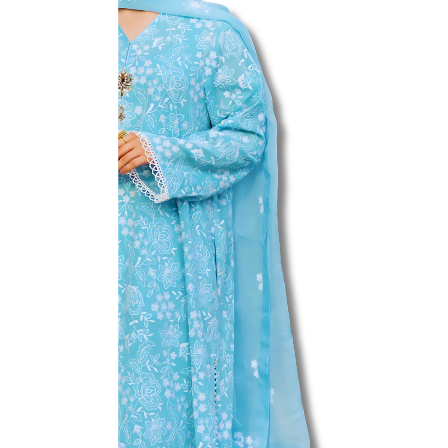 Unstitched Premium Lawn-3 Piece TL-90