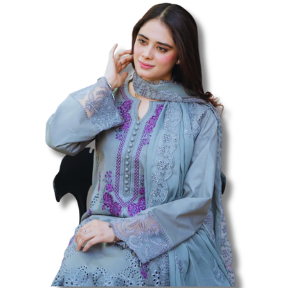 Unstitched Premium Lawn-3 Piece TL-59