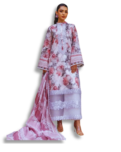Unstitched Premium Lawn-3 Piece TL-51