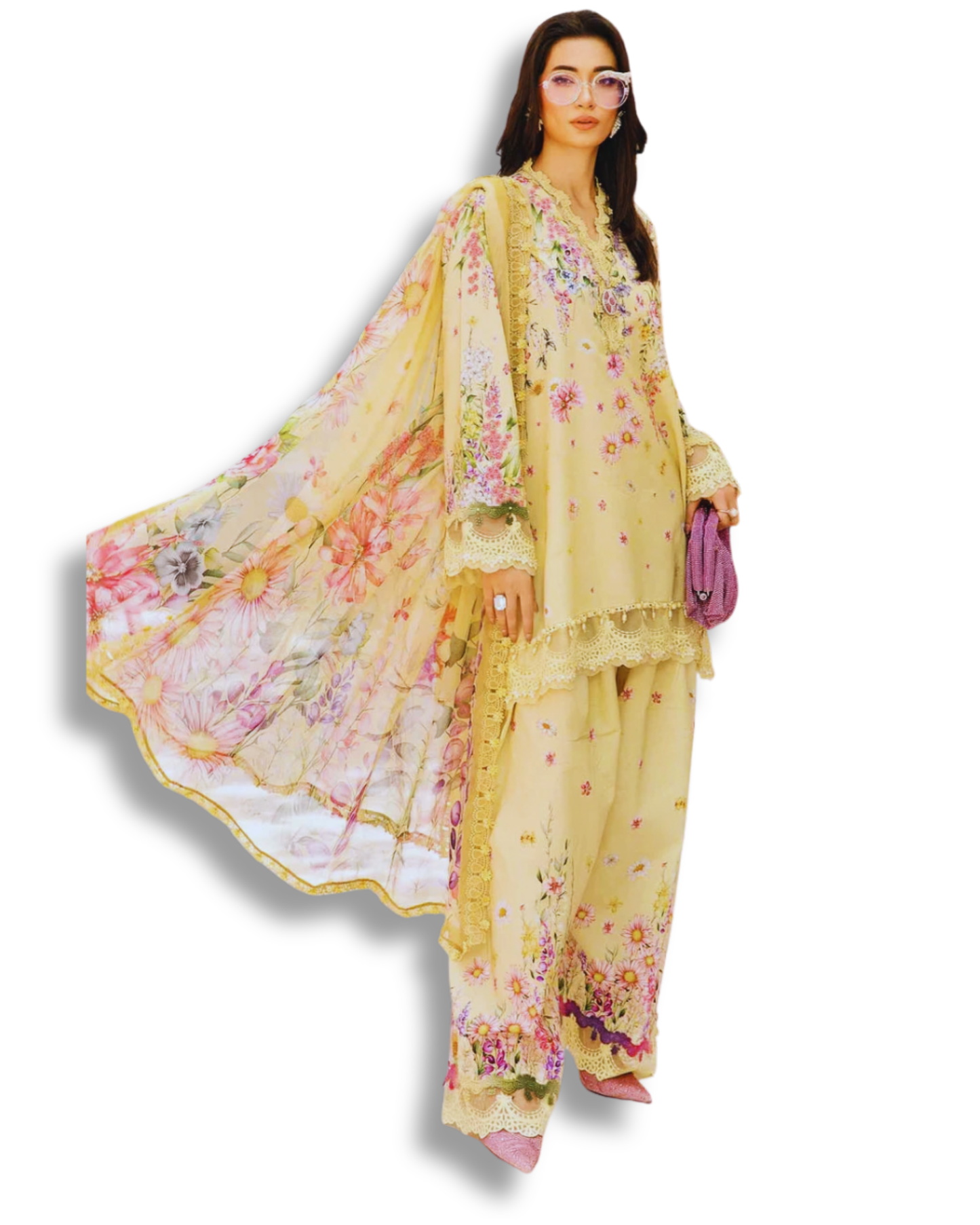 Unstitched Premium Lawn-3 Piece TL-36
