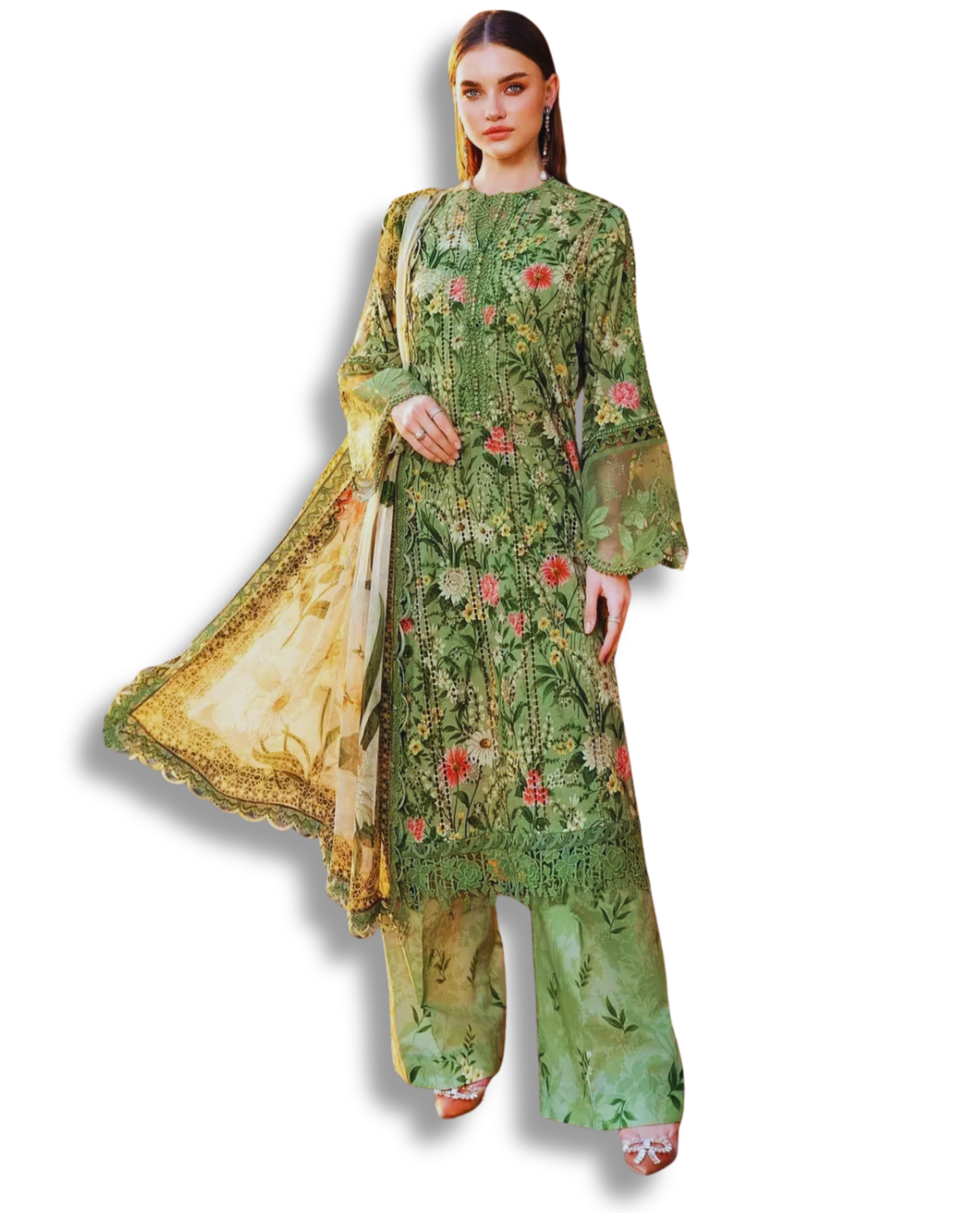 Unstitched Premium Lawn-3 Piece TL-44