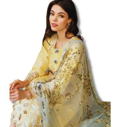 Unstitched Premium Lawn-3 Piece TL-80