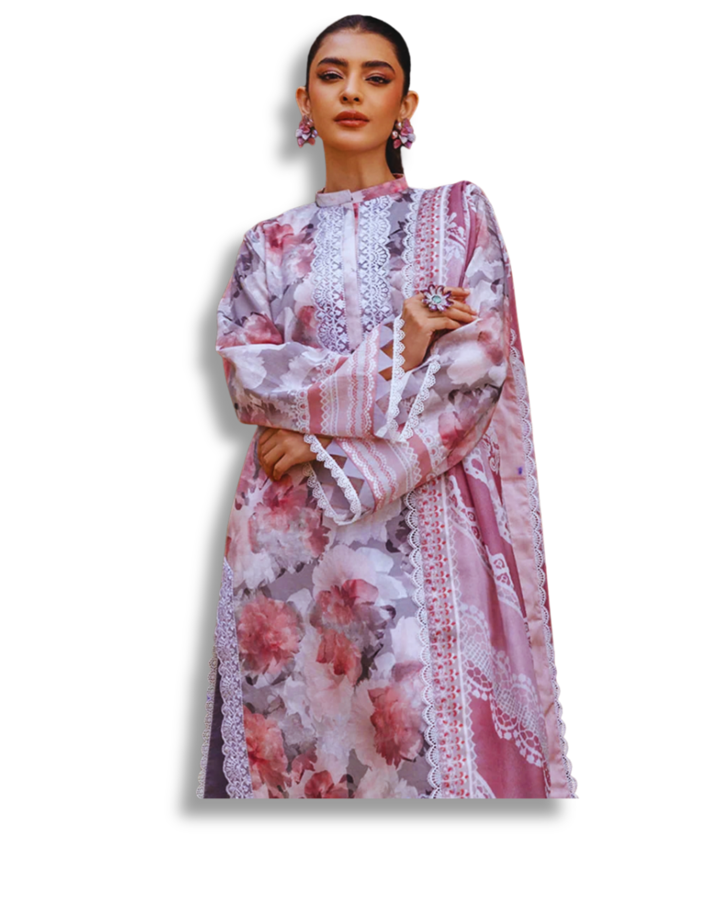 Unstitched Premium Lawn-3 Piece TL-51