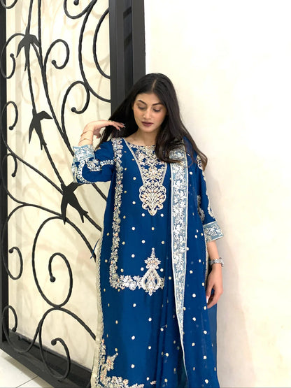 Stitched Premium Lawn-3 Piece TL-128