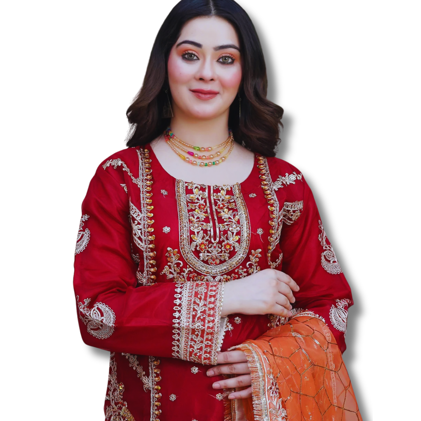 Stitched Luxury Lawn-3 Piece TL-133