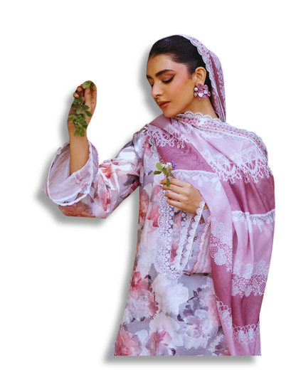 Unstitched Premium Lawn-3 Piece TL-51