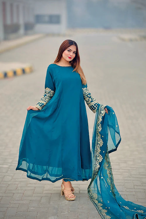 Stitched Luxury Lawn-3 Piece TL-131