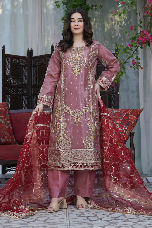 Stitched Luxury Lawn-3 Piece TL-132