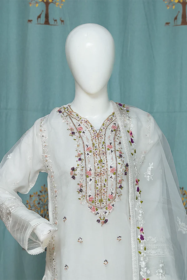 Stitched Luxury Suit- 3 Piece TL-137