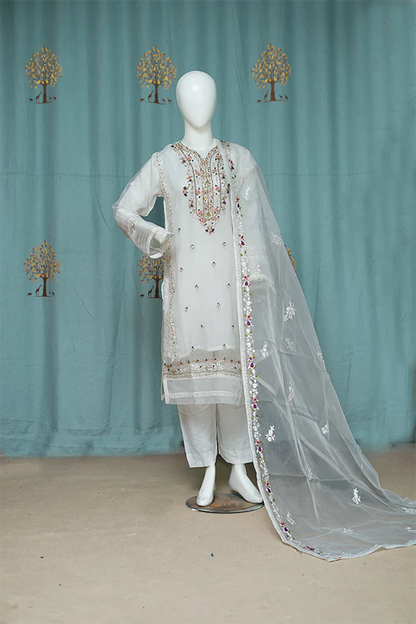 Stitched Luxury Suit- 3 Piece TL-137