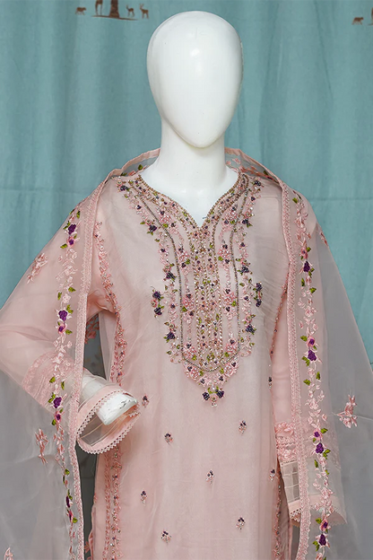 Stitched Luxury Suit- 3 Piece TL-137