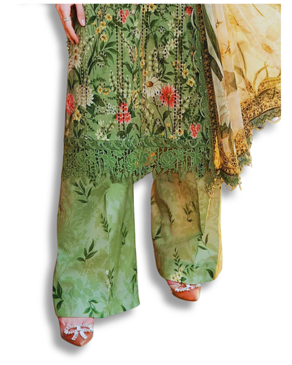 Unstitched Premium Lawn-3 Piece TL-44