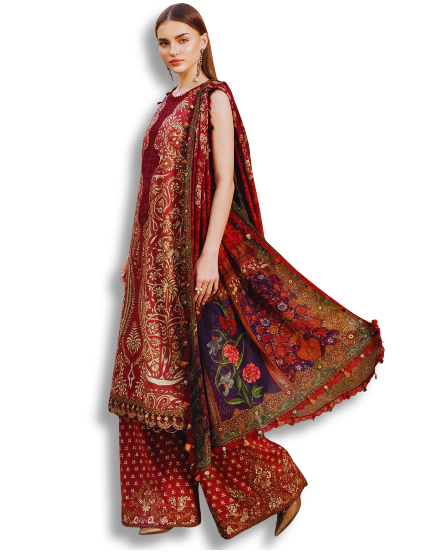 Unstitched Premium Lawn-3 Piece TL-39
