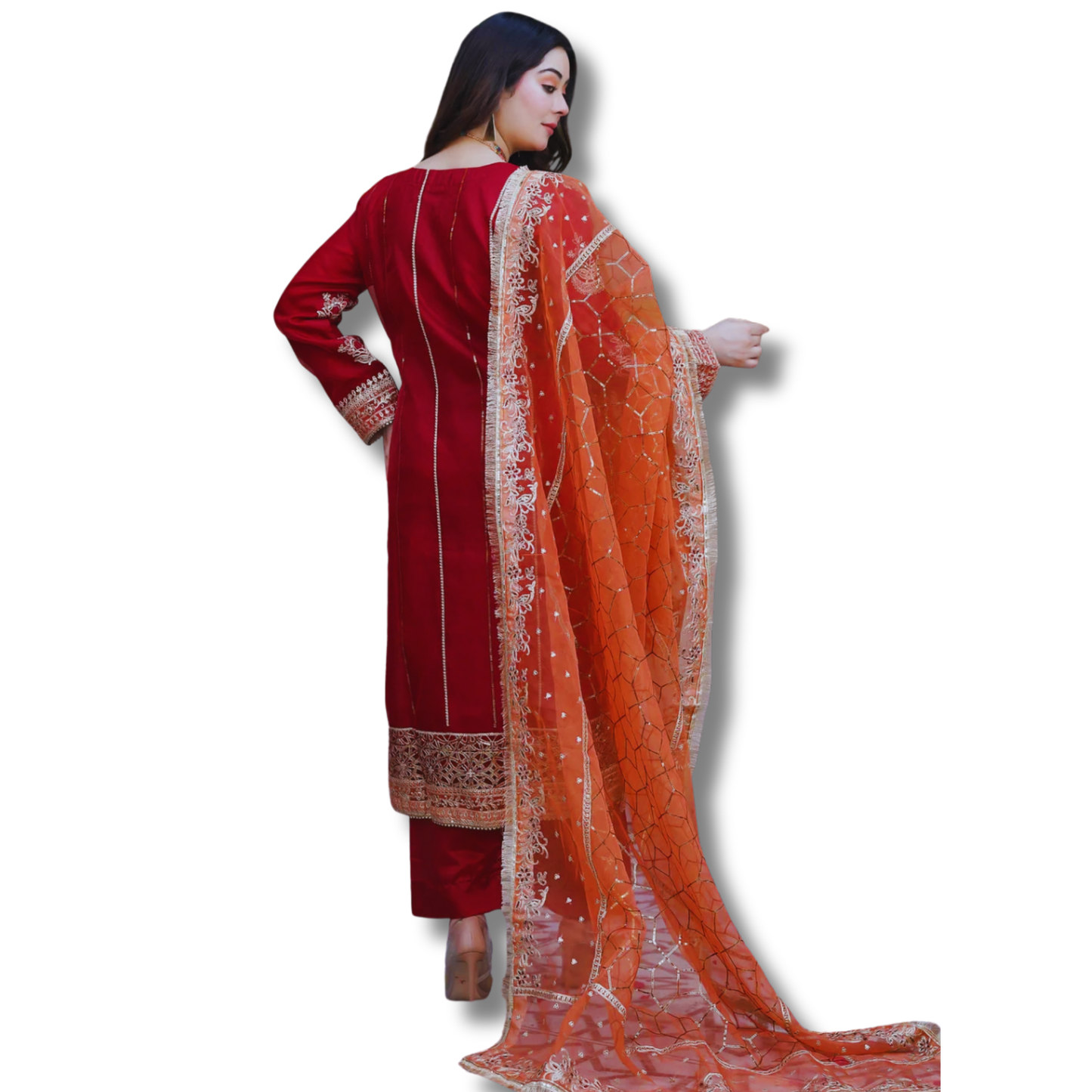 Stitched Luxury Lawn-3 Piece TL-133
