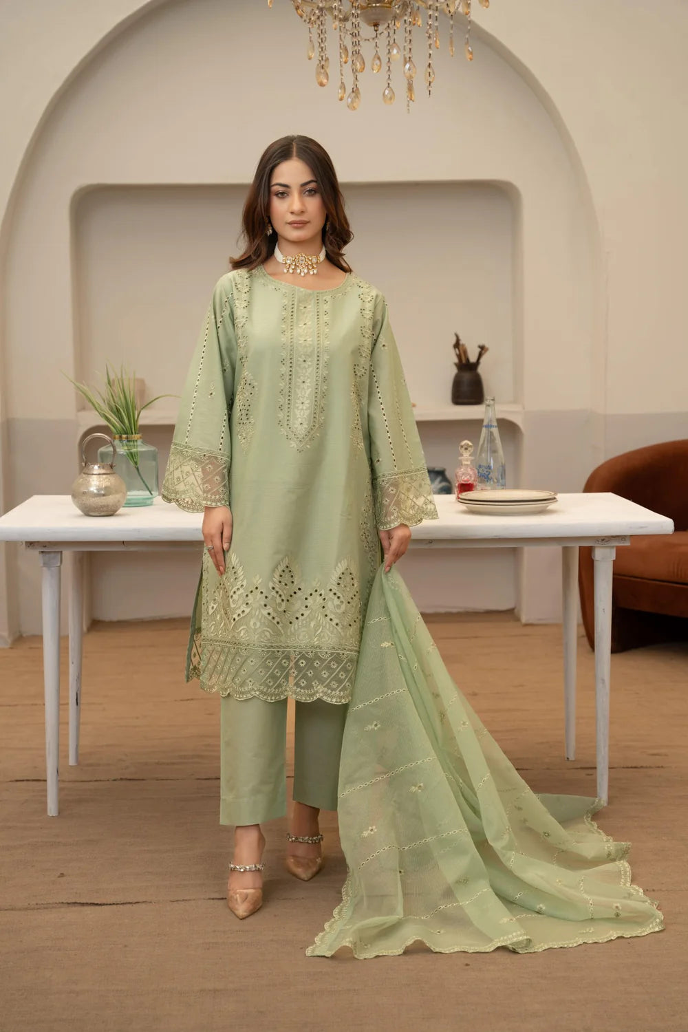 Stitched Premium Lawn-3 Piece TL-156
