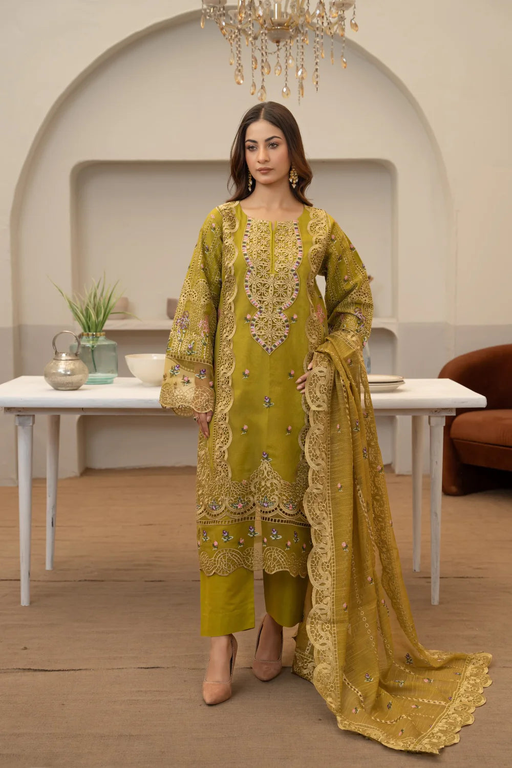 Stitched Premium Lawn-3 Piece TL-158
