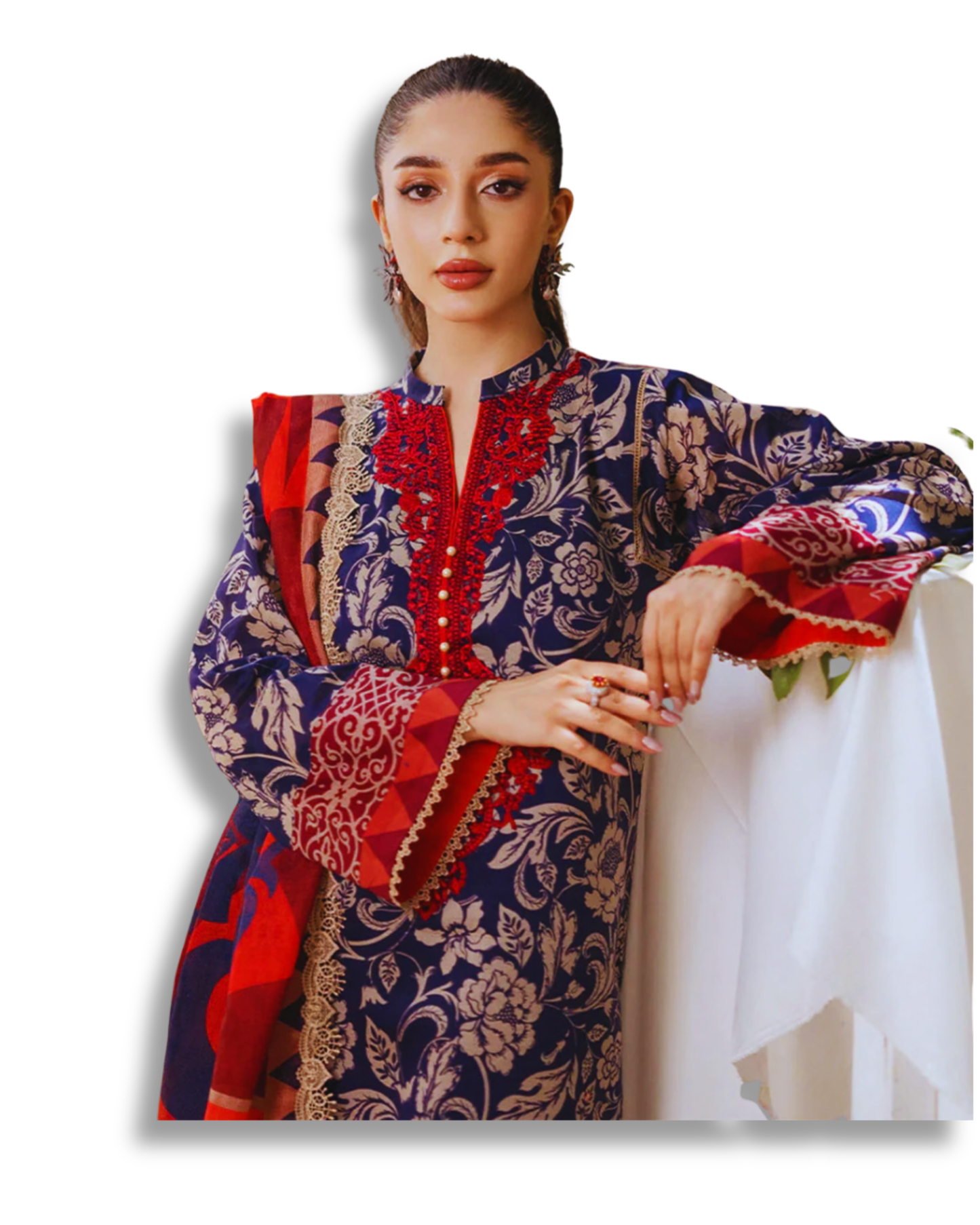 Unstitched Premium Lawn-3 Piece TL-52
