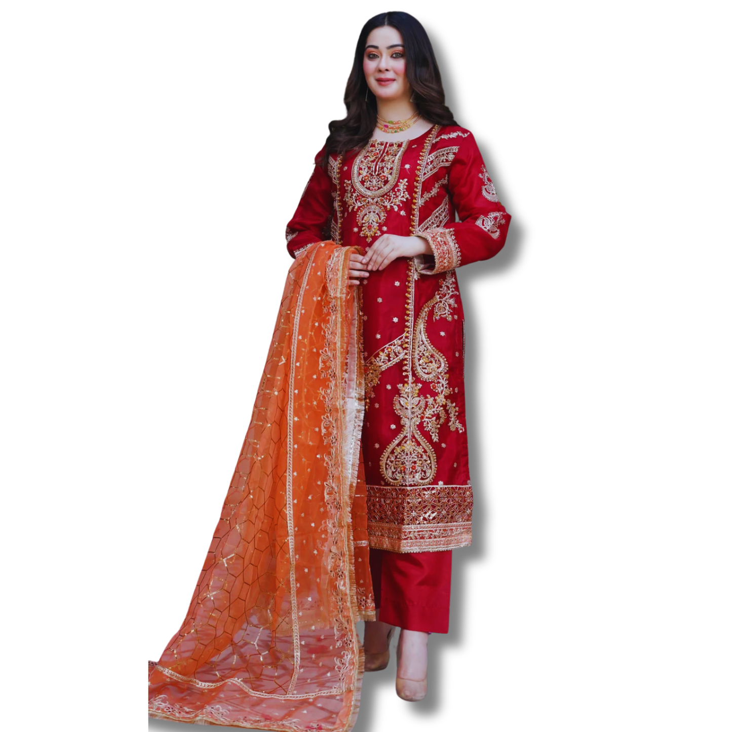 Stitched Luxury Lawn-3 Piece TL-133