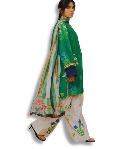 Unstitched Premium Lawn-3 PieceTL-45
