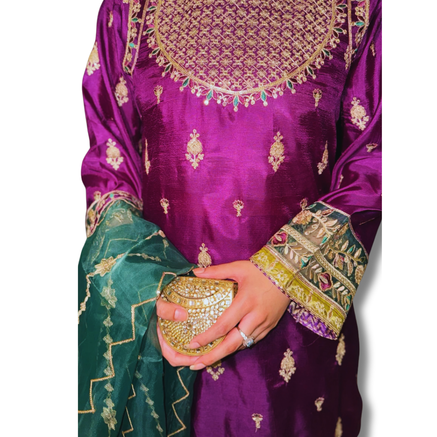 Stitched Luxury Lawn-3 Piece TL-134