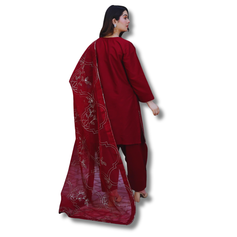 Farshi Shalwar Kameez 3PC Stitched.  TL-00 TheLaraib