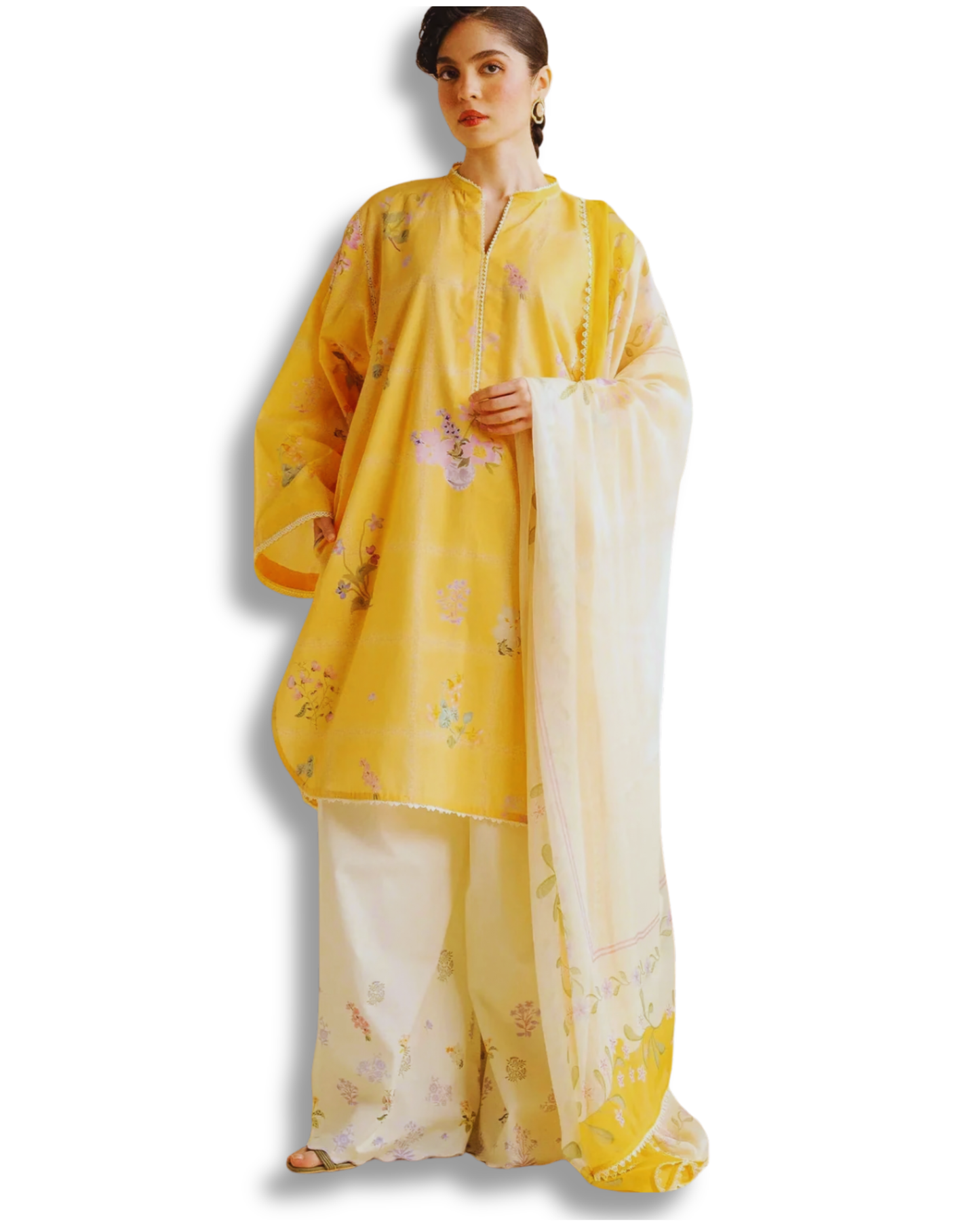 Unstitched Premium Lawn-3 Piece TL-46