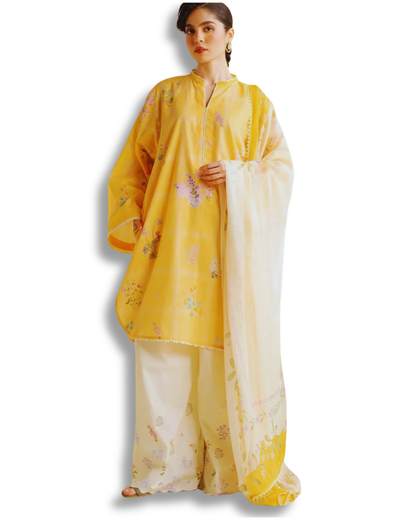 Unstitched Premium Lawn-3 Piece TL-46