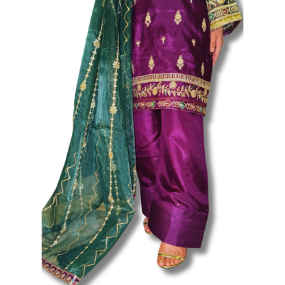 Stitched Luxury Lawn-3 Piece TL-134