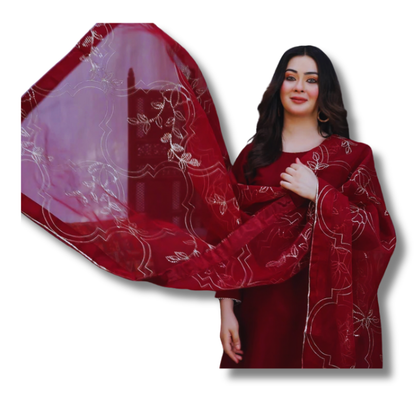 Farshi Shalwar Kameez 3PC Stitched.  TL-00 TheLaraib