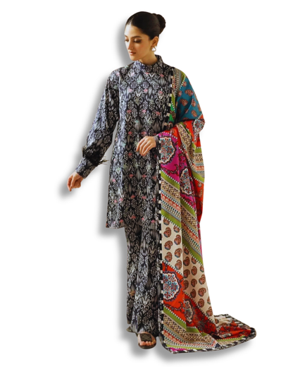 Unstitched Premium Lawn-3 Piece TL-53