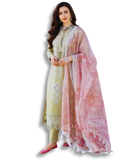 Unstitched Premium Lawn-3 Piece TL-22
