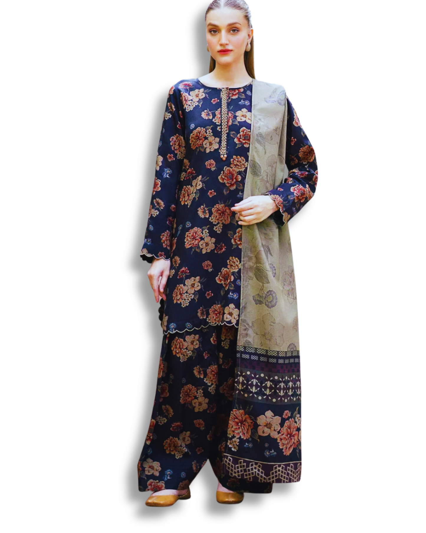 Unstitched Premium Lawn-3 Piece TL-29