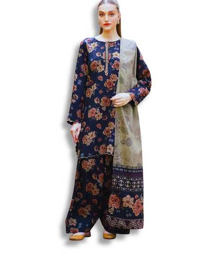 Unstitched Premium Lawn-3 Piece TL-29