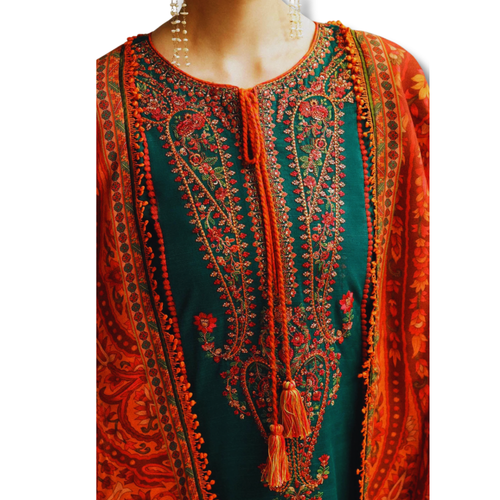 Unstitched Premium Lawn-3 Piece TL-76