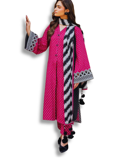 Unstitched Premium Lawn-3 Piece TL-31