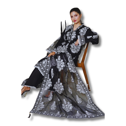 Stitched Luxury Lawn-3 Piece TL-135