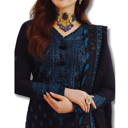 Dark Black 3PC TL-110 TheLaraib