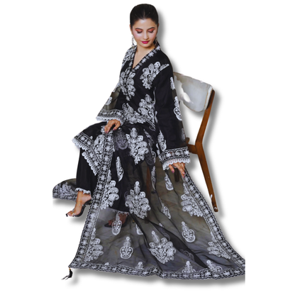 Stitched Luxury Lawn-3 Piece TL-135