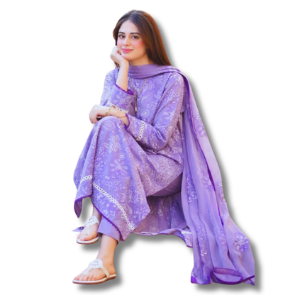 Unstitched Premium Lawn-3 Piece TL-66