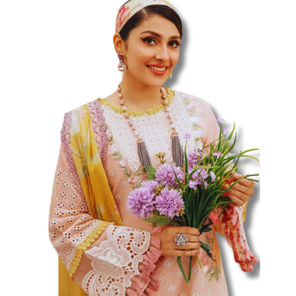 Unstitched Premium Lawn-3 Piece TL-85