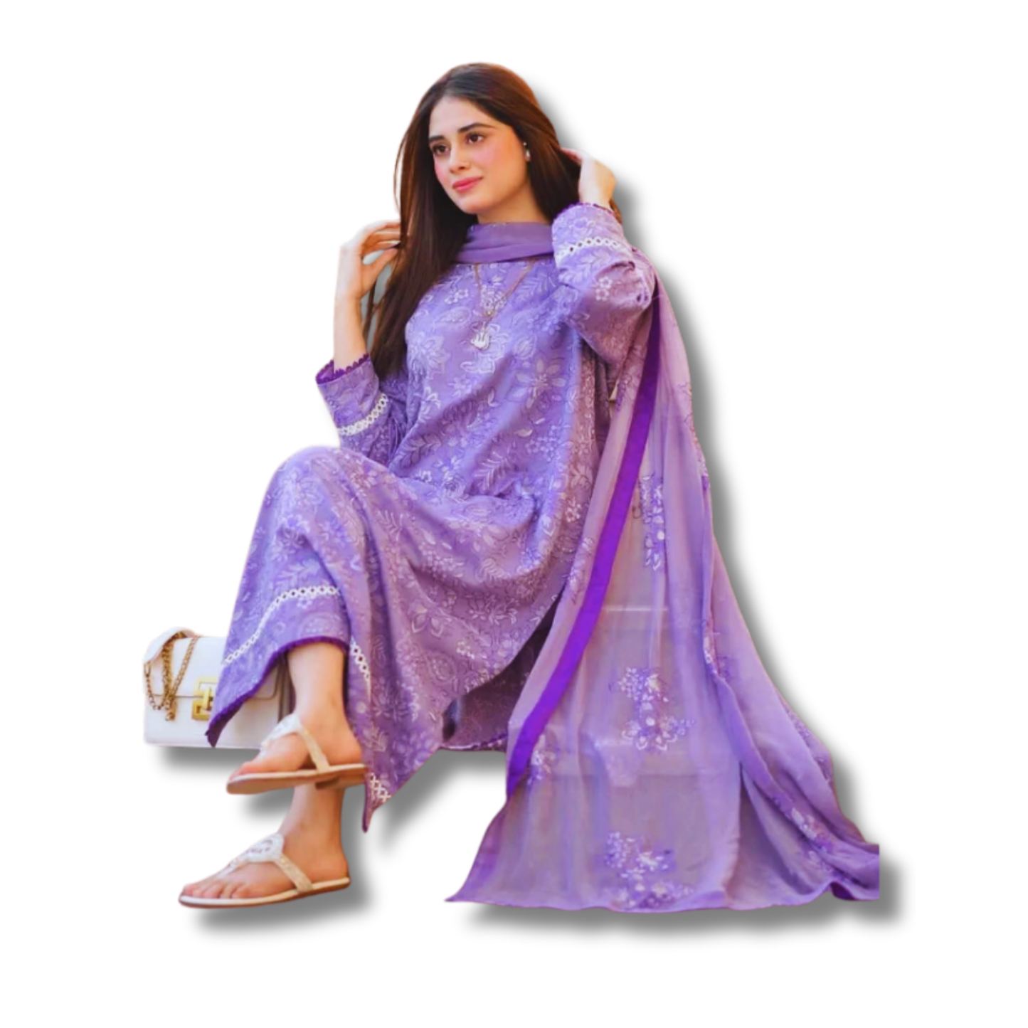 Unstitched Premium Lawn-3 Piece TL-66