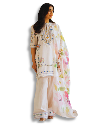 Unstitched Premium Lawn-3 Piece TL-55