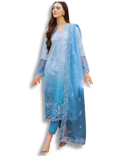 Unstitched Premium Lawn-3 Piece TL-34