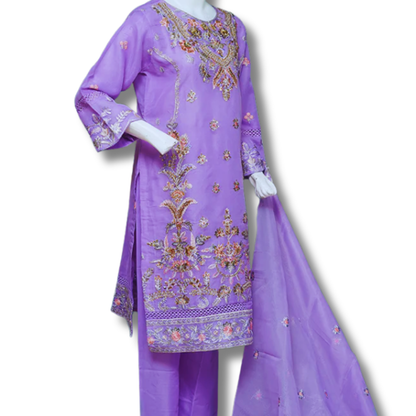 Stitched Luxury Suit-3 Piece TL-136