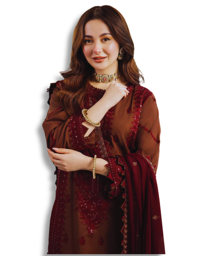 Unstitched Premium Lawn-3 Piece TL-28