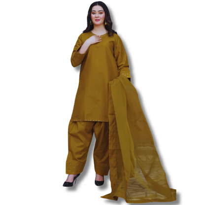 Stitched Premium Lawn-Farshi Shalwar-3 Piece TL-141