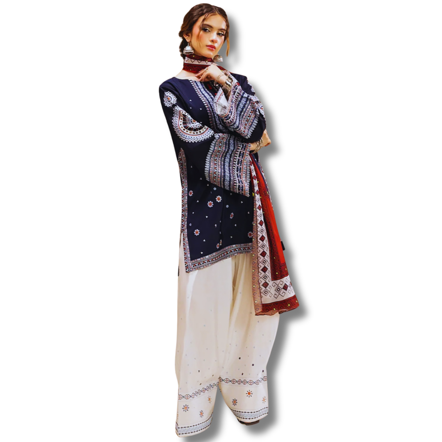 Unstitched Premium Lawn- 3 Piece TL-88