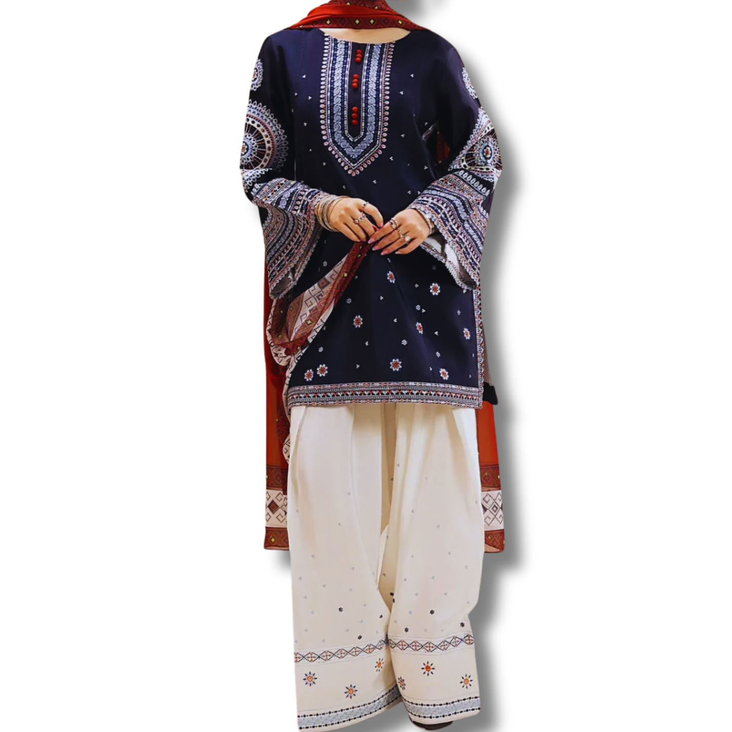 Unstitched Premium Lawn- 3 Piece TL-88